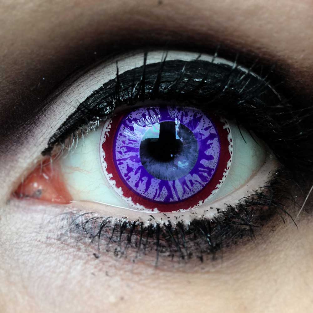 MesmerEyez - Purple Gaze Halloween farbige Kontaktlinsen - Lila